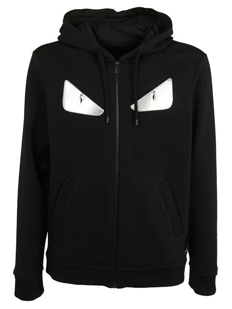 Fendi: Black 'Bag Bugs' Hoodie 